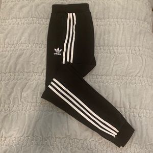 Adidas Originals long track pants black Youth size Large L pristine